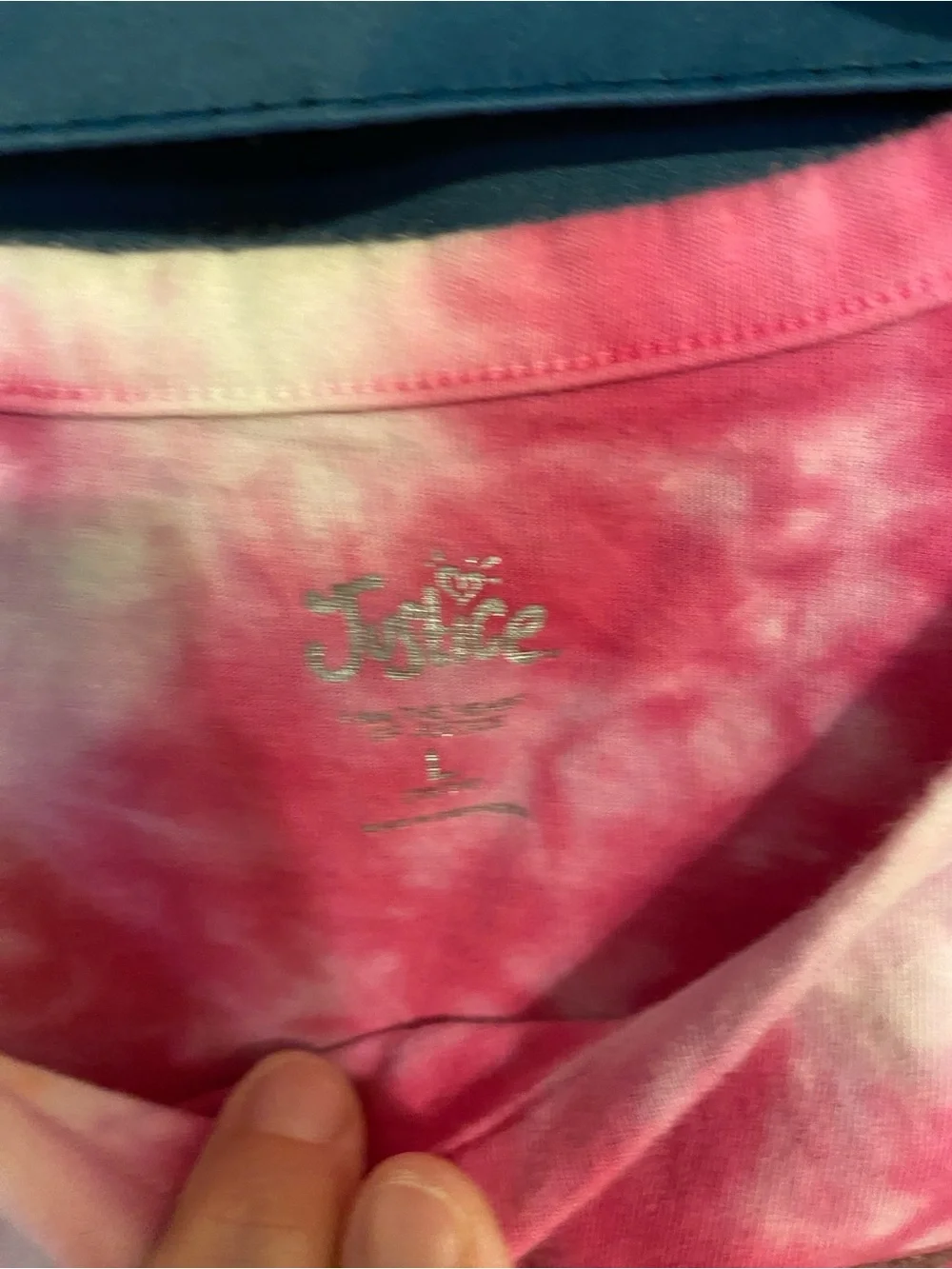 Justice Pink, Orange & White Tie-Dye Tee Dress